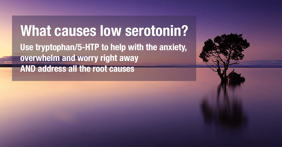 what causes low serotonin