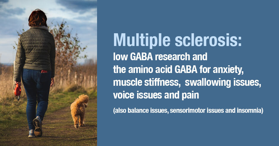 Multiple sclerosis and low GABA 