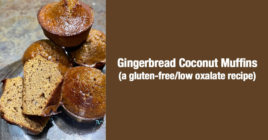 gingerbread coconut muffins