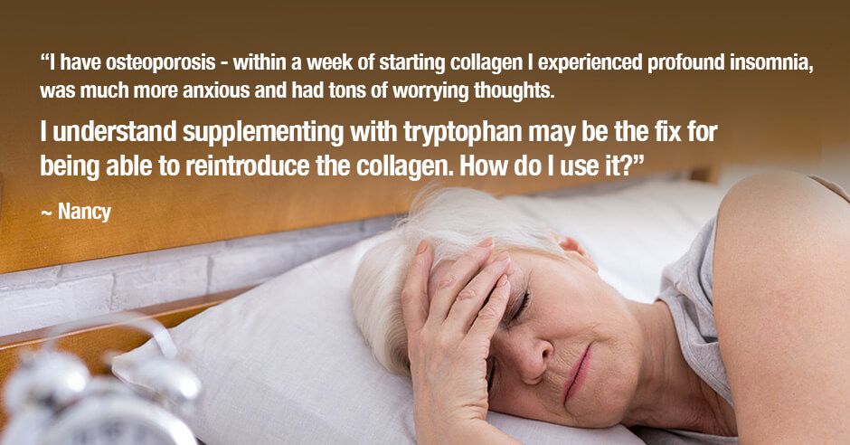 osteoporosis collagen tryptophan